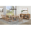 Pemberly Row 10-Piece Extension Leaf Dining Set in Natural Brown