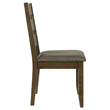 Pemberly Row Set of 2 Wood Dining Side Chairs in Knotty Nutmeg