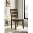 Pemberly Row Set of 2 Wood Dining Side Chairs in Knotty Nutmeg