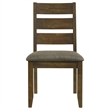 Pemberly Row Set of 2 Wood Dining Side Chairs in Knotty Nutmeg
