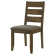 Pemberly Row Set of 2 Wood Dining Side Chairs in Knotty Nutmeg