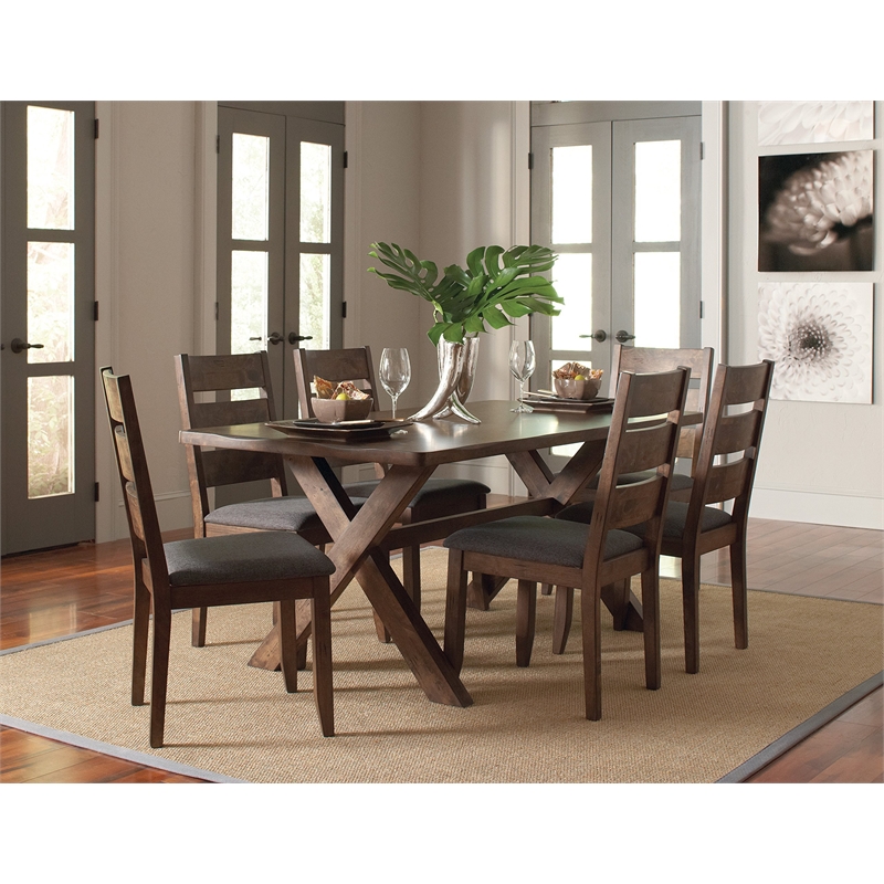 Pemberly Row Rectangular 71-Inch Dining Table in Knotty Nutmeg