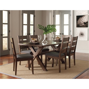 Pemberly Row Rectangular 71-Inch Dining Table in Knotty Nutmeg