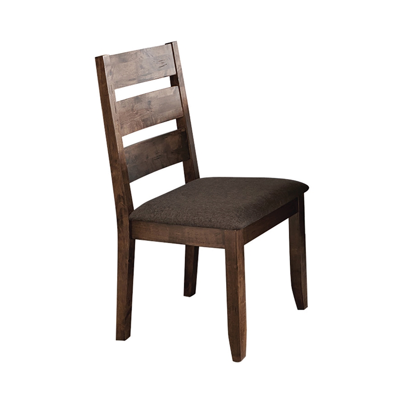 Pemberly Row 5-Piece Rectangular Dining Table Set in Knotty Nutmeg