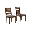 Pemberly Row 5-Piece Rectangular Dining Table Set in Knotty Nutmeg