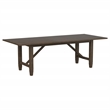 Pemberly Row Rectangular 94-inch Wood Dining Table in Light Brown