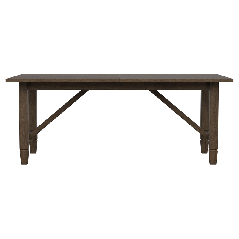 Pemberly Row Rectangular 94-inch Wood Dining Table in Light Brown