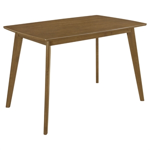 Pemberly Row Rectangular 47-inch Solid Wood Dining Table in Chestnut