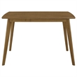 Pemberly Row Rectangular 47-inch Solid Wood Dining Table in Chestnut