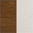 Pemberly Row 5-Piece Round Wood & Fabric Counter Dining Set in Brown/Beige