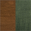 Pemberly Row 5-Piece Round Wood & Fabric Counter Dining Set in Brown/Green