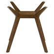 Pemberly Row 5-Piece Round Wood & Fabric Counter Dining Set in Brown/Teal