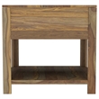 Pemberly Row 1-Drawer Rustic Solid Wood Side End Table in Natural