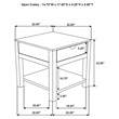 Pemberly Row 1-Drawer Rustic Solid Wood Side End Table in Natural