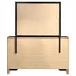Pemberly Row 7-Drawer Dresser with Mirror and Crystal Pulls in Black