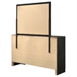 Pemberly Row 7-Drawer Dresser with Mirror and Crystal Pulls in Black