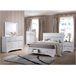 Pemberly Row 7-Drawer Dresser with Mirror and Crystal Pulls in White