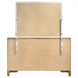 Pemberly Row 7-Drawer Dresser with Mirror and Crystal Pulls in White