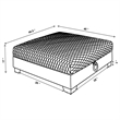 Pemberly Row Square Quilted Upholstered Ottoman in Pearl White