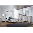 Pemberly Row 5-drawer Dresser with Mirror in Distressed White