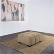 Pemberly Row Tufted Upholstered Fabric Rectangular Ottoman in Camel