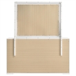 Pemberly Row 6-drawer Dresser and Mirror Set in White High Gloss