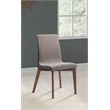 Pemberly Row 2-piece Upholstered Dining Side Chair Set in Walnut
