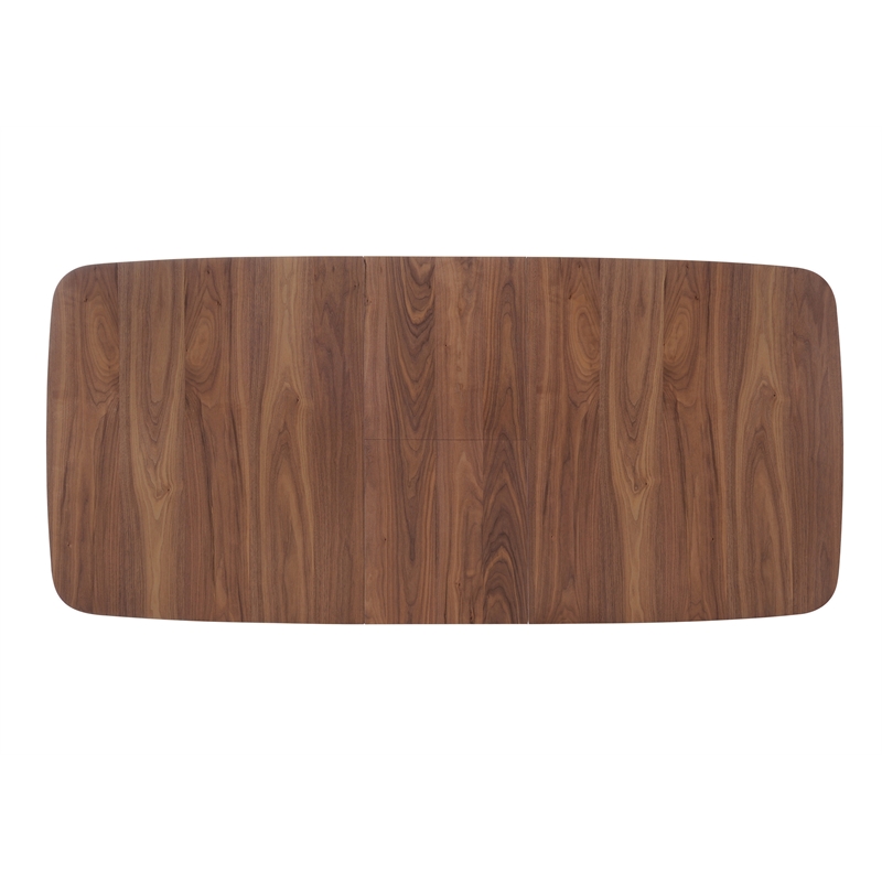 Pemberly Row 5-piece Rectangular Dining Set in Natural Walnut