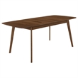 Pemberly Row 75-inch Extension Leaf Dining Table in Natural Walnut