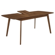 Pemberly Row 75-inch Extension Leaf Dining Table in Natural Walnut