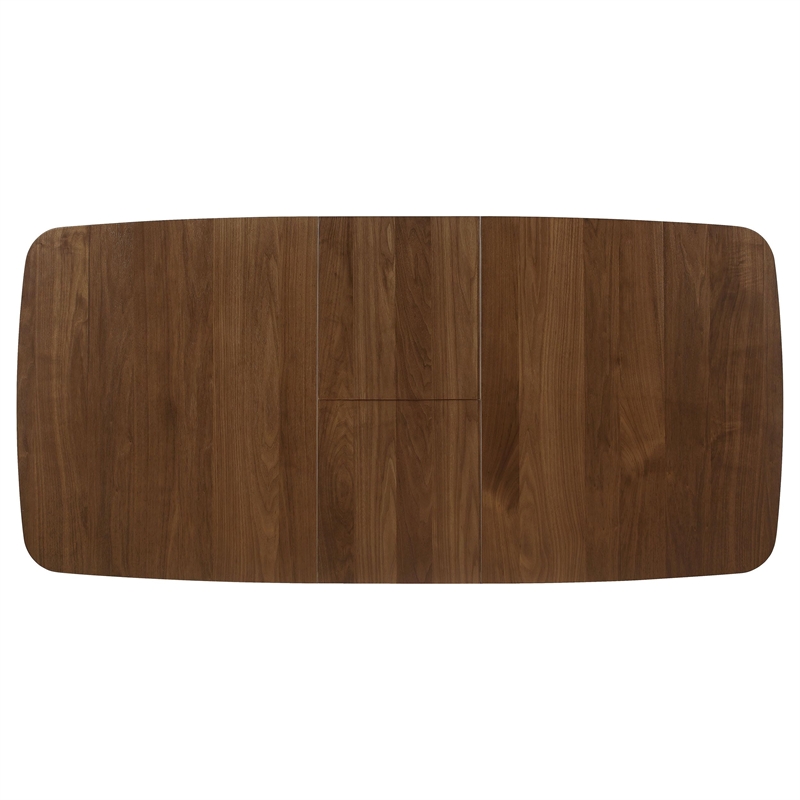 Pemberly Row 75-inch Extension Leaf Dining Table in Natural Walnut