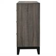 Pemberly Row 6-Drawer Transitional Wood Dresser Cabinet in Gray Oak