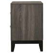 Pemberly Row 2-Drawer Transitional Wood Nightstand in Grey Oak