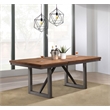 Pemberly Row 77-inch Extension Dining Table in Natural Walnut