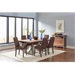 Pemberly Row 7-Piece Rectangular Dining Table Set in Chocolate