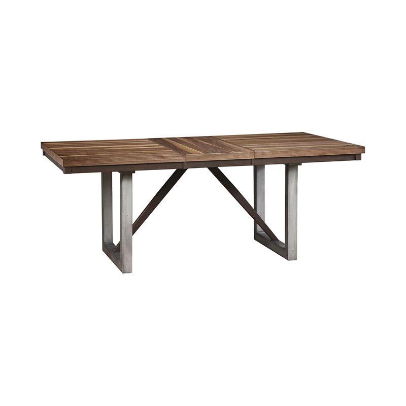 Pemberly Row 7-Piece Rectangular Dining Table Set in Chocolate