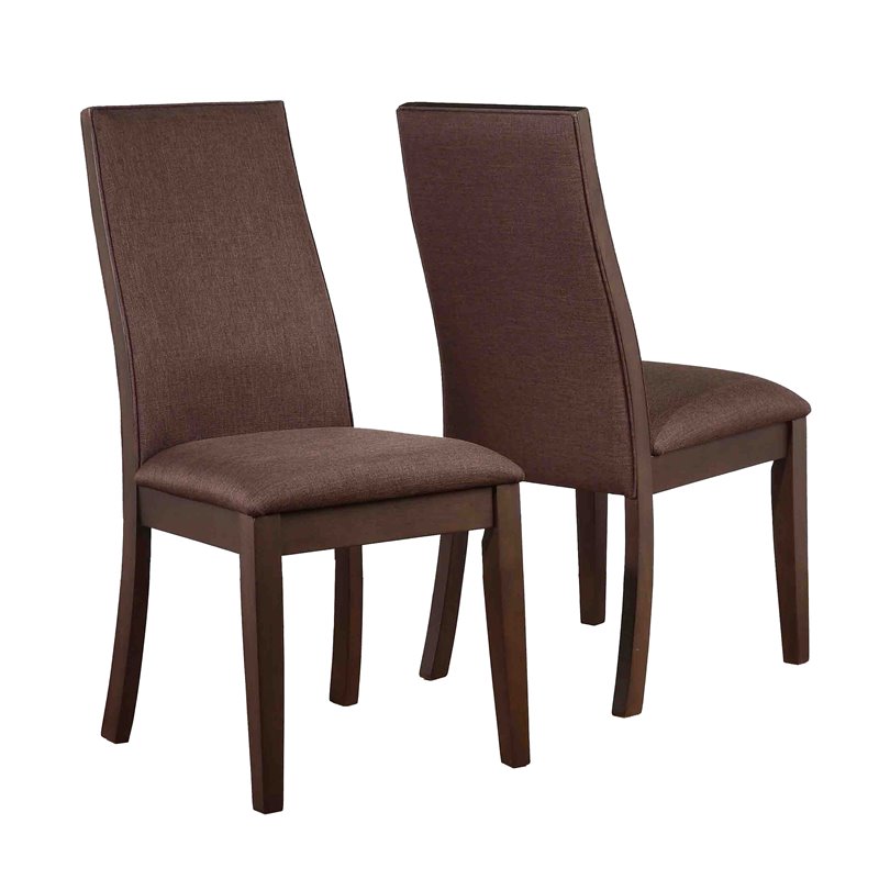 Pemberly Row 7-Piece Rectangular Dining Table Set in Chocolate