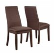 Pemberly Row 7-Piece Rectangular Dining Table Set in Chocolate