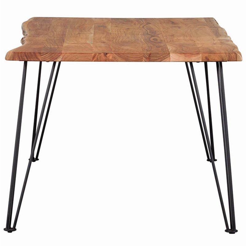 Pemberly Row 71-inch Live Edge Dining Table in Natural Acacia