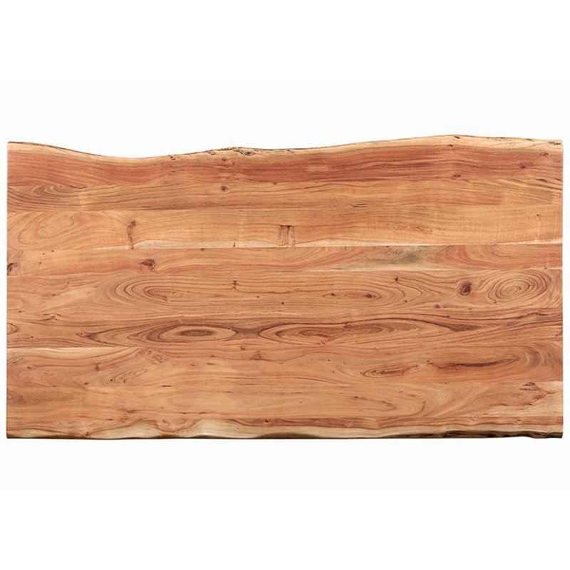 Pemberly Row 71-inch Live Edge Dining Table in Natural Acacia