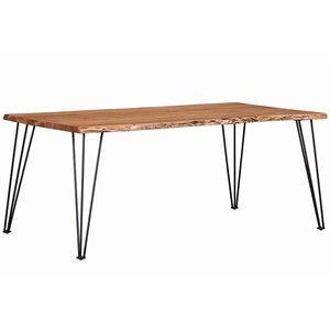 Pemberly Row 71-inch Live Edge Dining Table in Natural Acacia