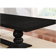 Pemberly Row 123-inch Extension Leaf Dining Table in Distressed Noir