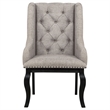 Pemberly Row 9-Piece Dining Set with Arm Chairs in Tan/Distressed Noir
