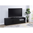 Pemberly Row 70-inch 2-door TV Stand Media Console with Drawer in Black