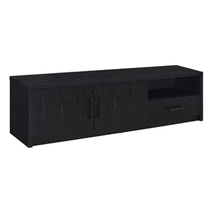 Pemberly Row 70-inch 2-door TV Stand Media Console with Drawer in Black