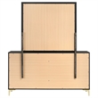 Pemberly Row 6-drawer Dresser with Mirror and Gold Bracket Legs in Black