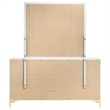 Pemberly Row 6-drawer Dresser with Mirror and Gold Bracket Legs in White
