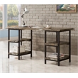 Pemberly Row 59-inch 4-shelf Writing Desk in Weathered Brown