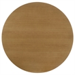 Pemberly Row 5-Piece Round Wood Dining Table Set in Natural Light Brown