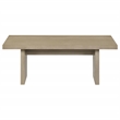 Pemberly Row 2-Piece Wood Coffee and End Table Set in Natural Oak